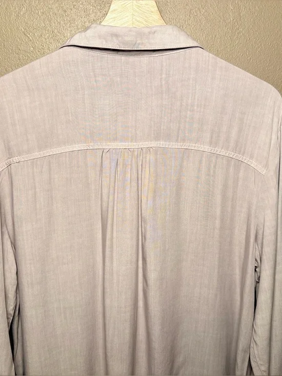 Maurice's Utility Relaxed Button Down Shirt Dusty Pink Women's Size XL Feminine - Picture 7 of 13